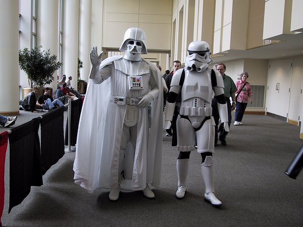 Byrne Robotics: Q to JB: Your white Darth Vader drawing